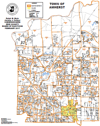 Amherst Ny Zoning Map District Maps - Erie County Board Of Elections