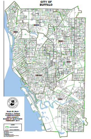 City Of Buffalo Zoning Map District Maps - Erie County Board Of Elections